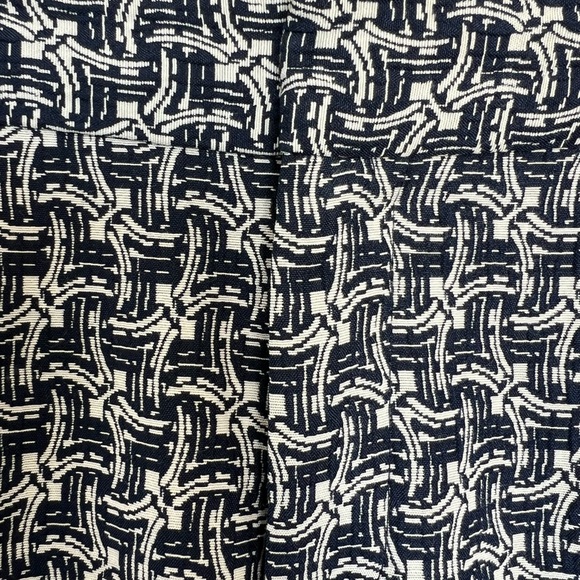 π πNWOT BANANA REPUBLIC βAveryβ Art Deco Bi-Stretch Ankle Pant Navy Combo | 8 - Picture 10 of 14